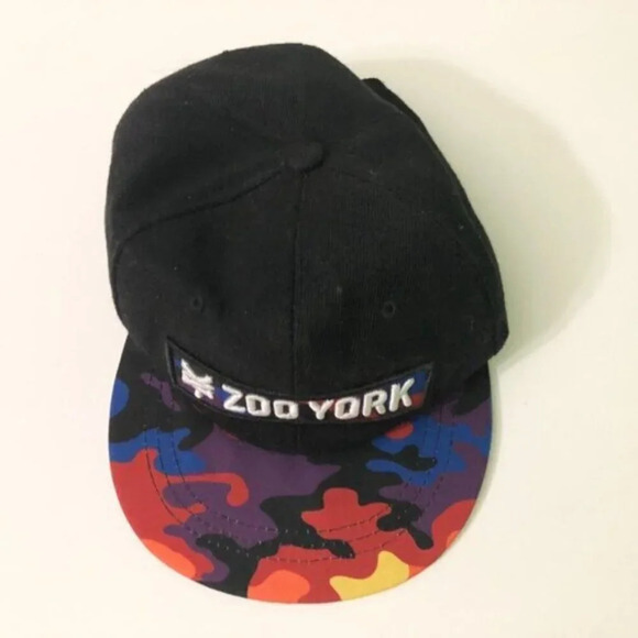 Zoo York Hat Adjustable Snapback Rainbow Camo Bill Embroidered Logo - Picture 11 of 13